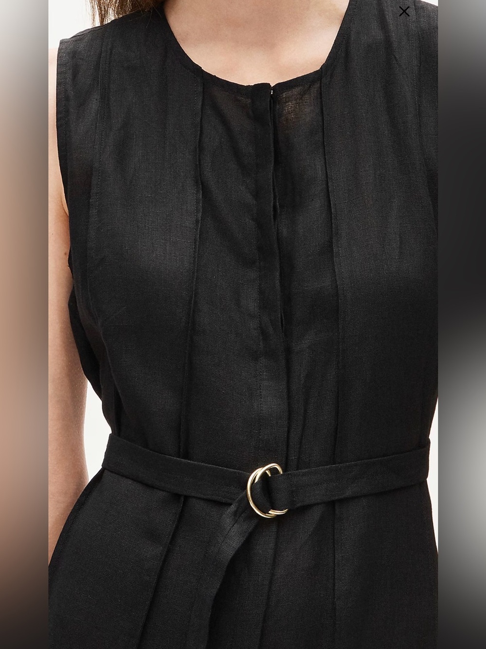J CREW LINEN TUNIC MAXI DRESS WITH BELT CA671 $248 - Picture 4 of 7